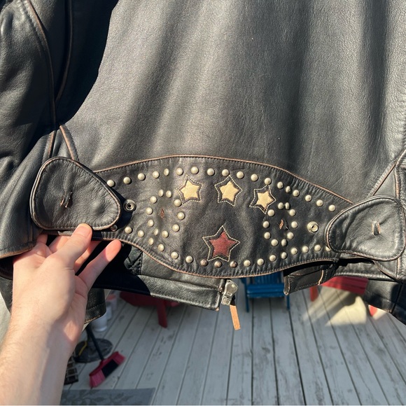 Vintage diesel leather biker jacket size M, made in Korea - Picture 3 of 4